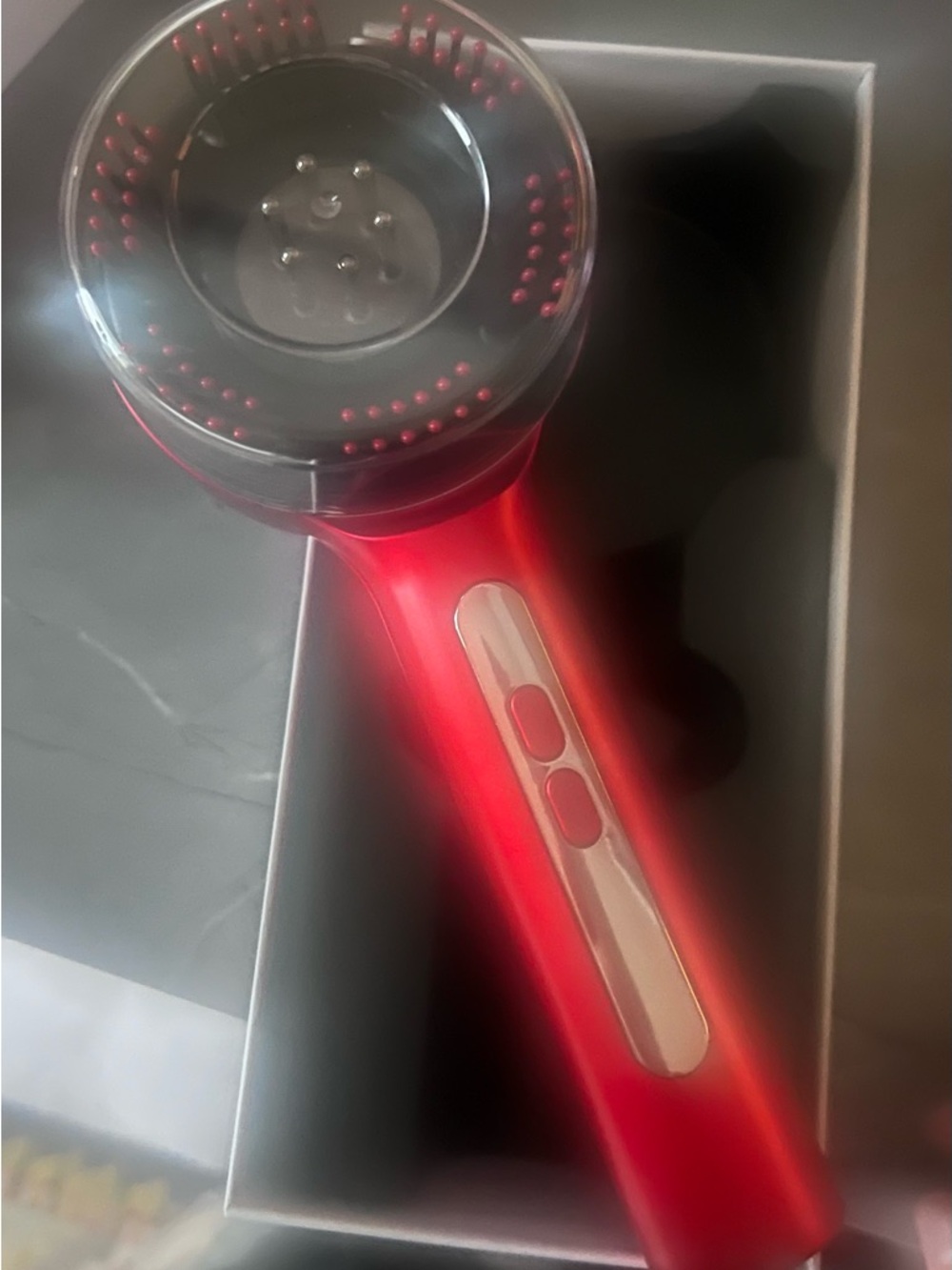 Red Light Serum dispenser Comb with box